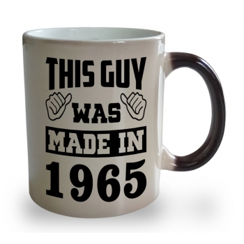 Kubek magiczny na urodzinyTis guy was made in1988 + Twój rok urodzenia
